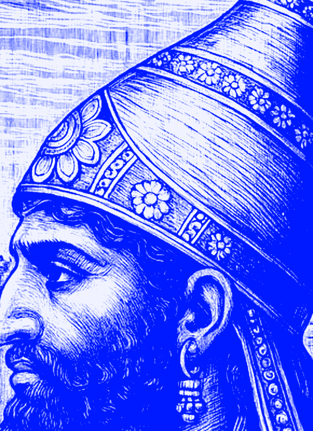 Engraved head detail