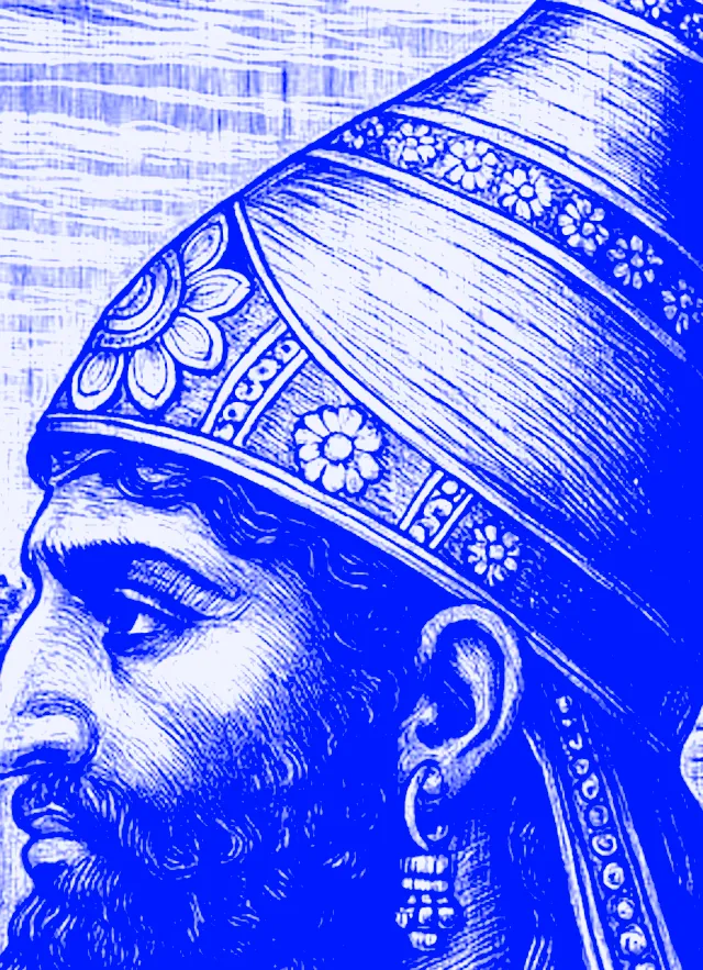 Engraved head detail